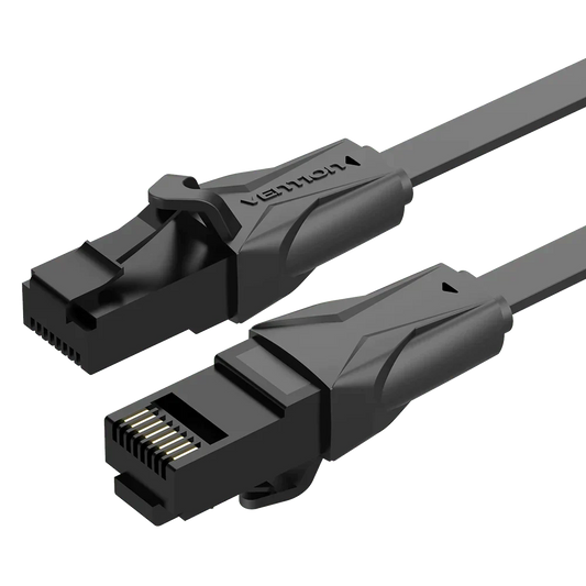 VEN-IBABF - Vention Flat CAT6 UTP Patch Cord Cable 1M Black