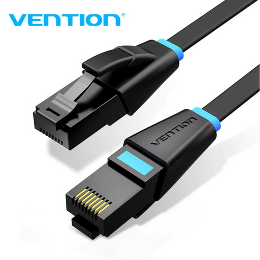 VEN-IBJBX - Vention Flat Cat.6 UTP Patch Cable 50M Black