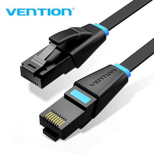 VEN-IBJBQ - Vention Flat Cat.6 UTP Patch Cable 20M Black