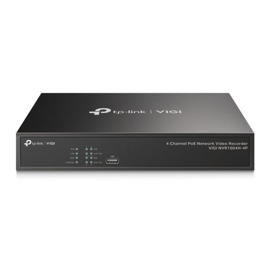 TL-VIGINVR1004H-4P - TP-LINK VIGI NVR1004H-4P VIGI 4 Channel PoE+ Network Video Recorder