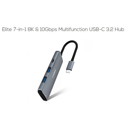 MB-UCD32-U7 - mbeat Elite 7-in-1 8K & 10Gbps Multifunction USB-C 3.2 Hub