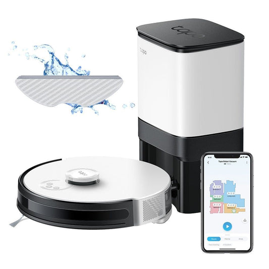 TL-TAPORV30PLUS - TP-Link Tapo RV30 Plus, LiDAR Navigation Robot Vacuum & Mop + Smart Auto-Empty Dock