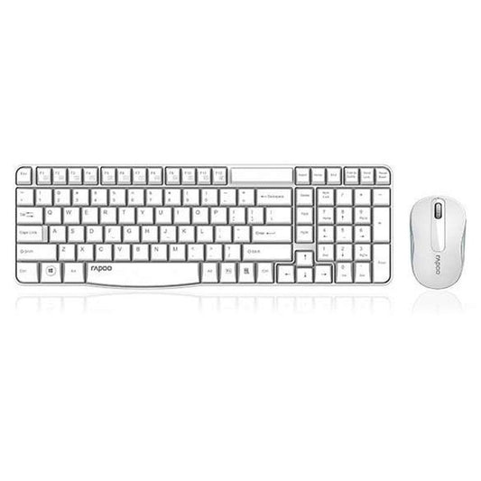 RAPOO-X1800S-WH - Rapoo X1800S wireless multimedia keyboard and mouse white