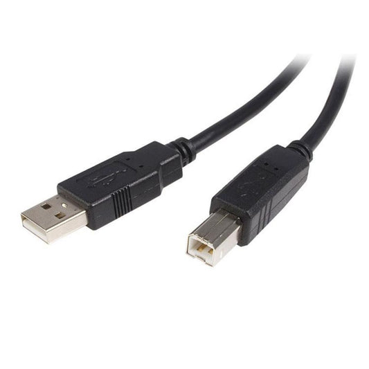 UC-2005AB - USB 2.0 Certified Cable A-B 5m Black Metal Sheath UL Approved