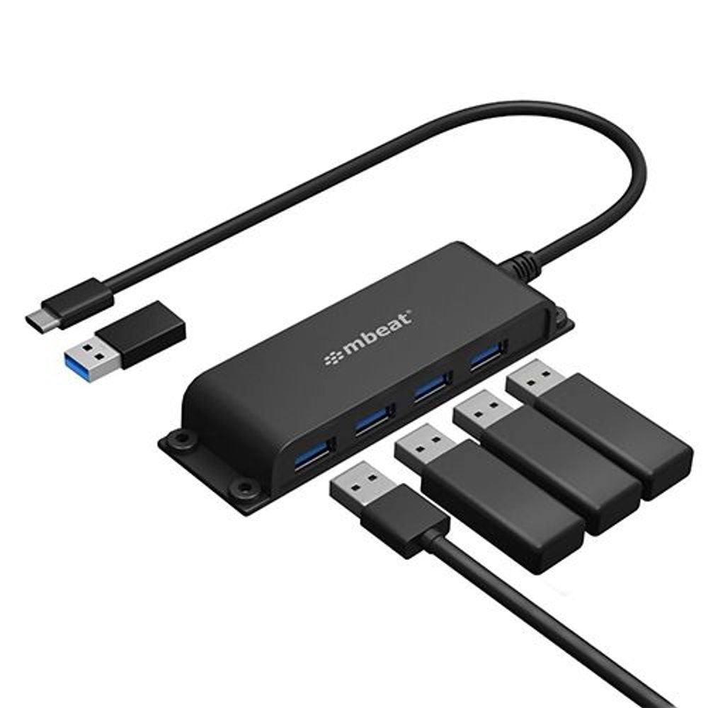 MB-HUB-E04 - mbeat Mountable 4-Port USB-C Hub