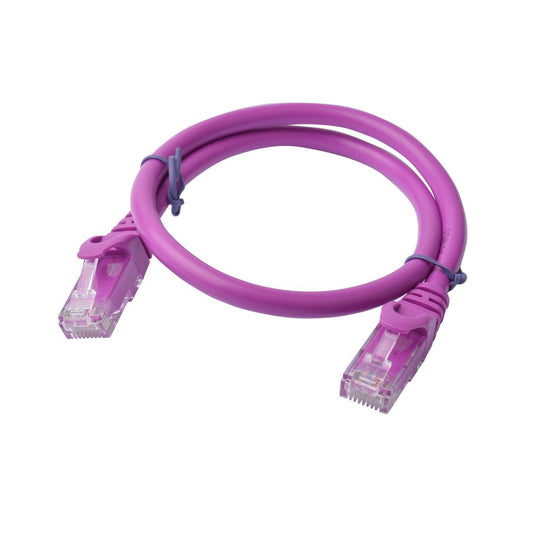 PL6A-0.5PUR - Cat 6a UTP Ethernet Cable, Snagless - 0.5m (50cm) Purple