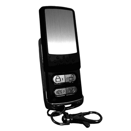 RM-8006B - Black & Chrome Remote With Sliding Key Cover 916.5Mhz