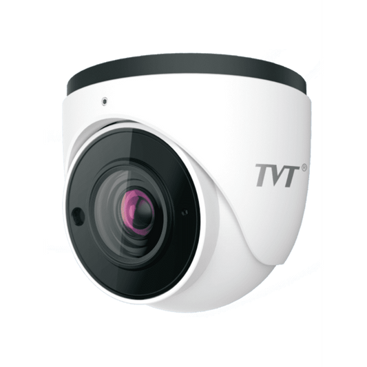 TVT-D2812POE - 2.8-12mm 5MP motorised varifocal lens POE waterproof dome camera. Compatible with TVT-NVR's