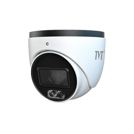 TVT-D28C-POE-6MP-AI - 6MP S4-C Full Colour 2.8mm fixed lens, dome POE camera. Compatible with TVT-NVR's (IP67)