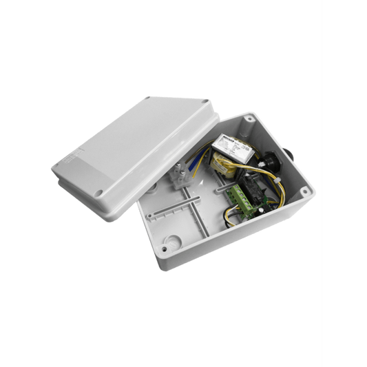 VST-CONTROLLER - Boxed Controller For HM-SMOKE230 230VAC Smoke Detectors, With Relay Output