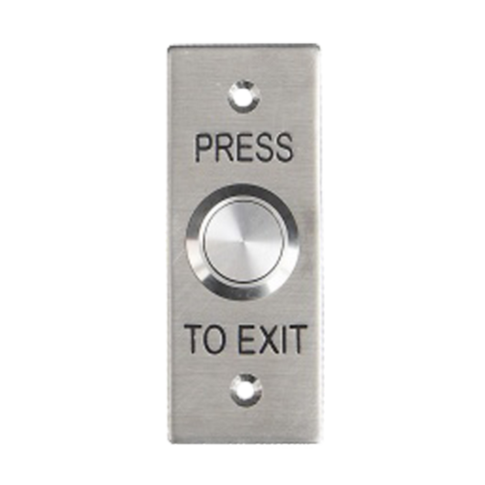 WES 1910 - Small Stainless Steel Press to Exit Button Flush IP65